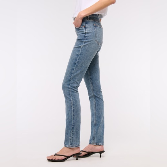 Abercrombie & Fitch The Skinny High Rise Jean Women’s Size 27 / 4 S Short Inseam - Picture 8 of 14
